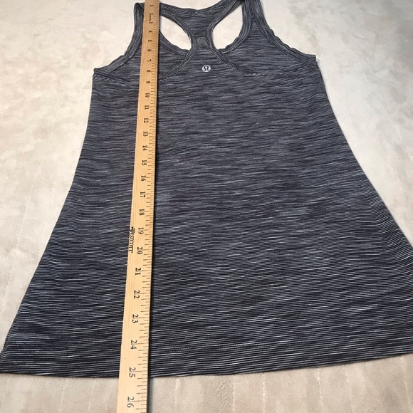 Lululemon Cool Racerback II Nulu Wee Are From Space Dark Carbon Ice Grey size 4 - Picture 5 of 9